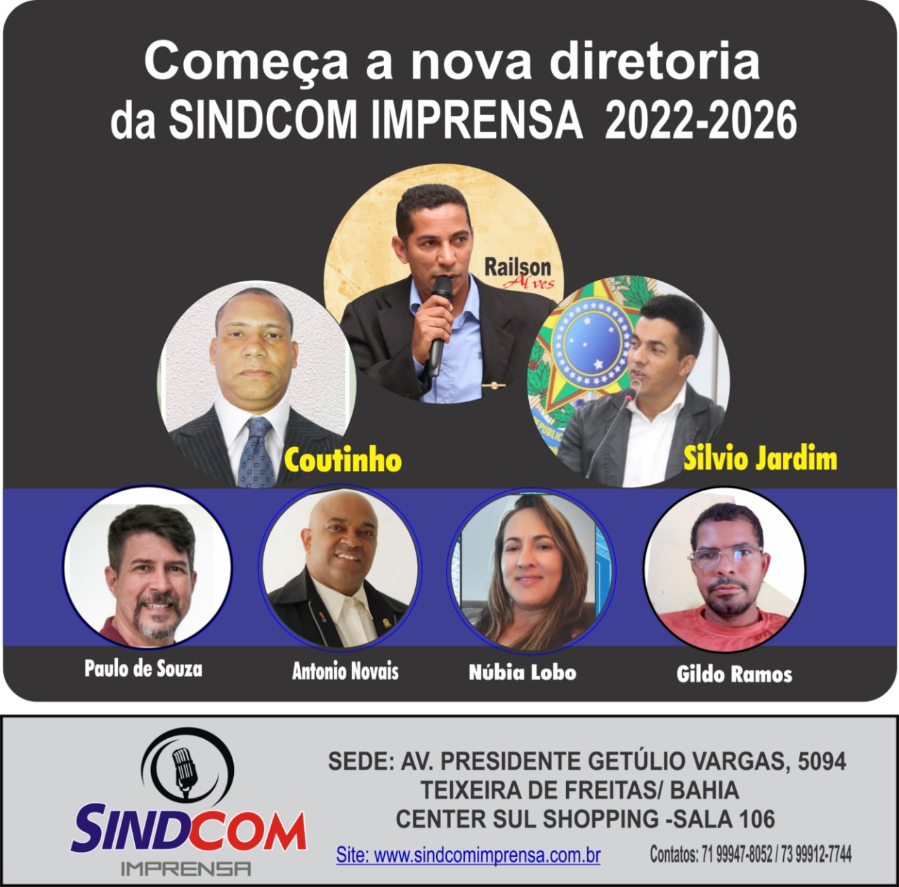 Diretoria da SINDCOM Imprensa Toma Posse