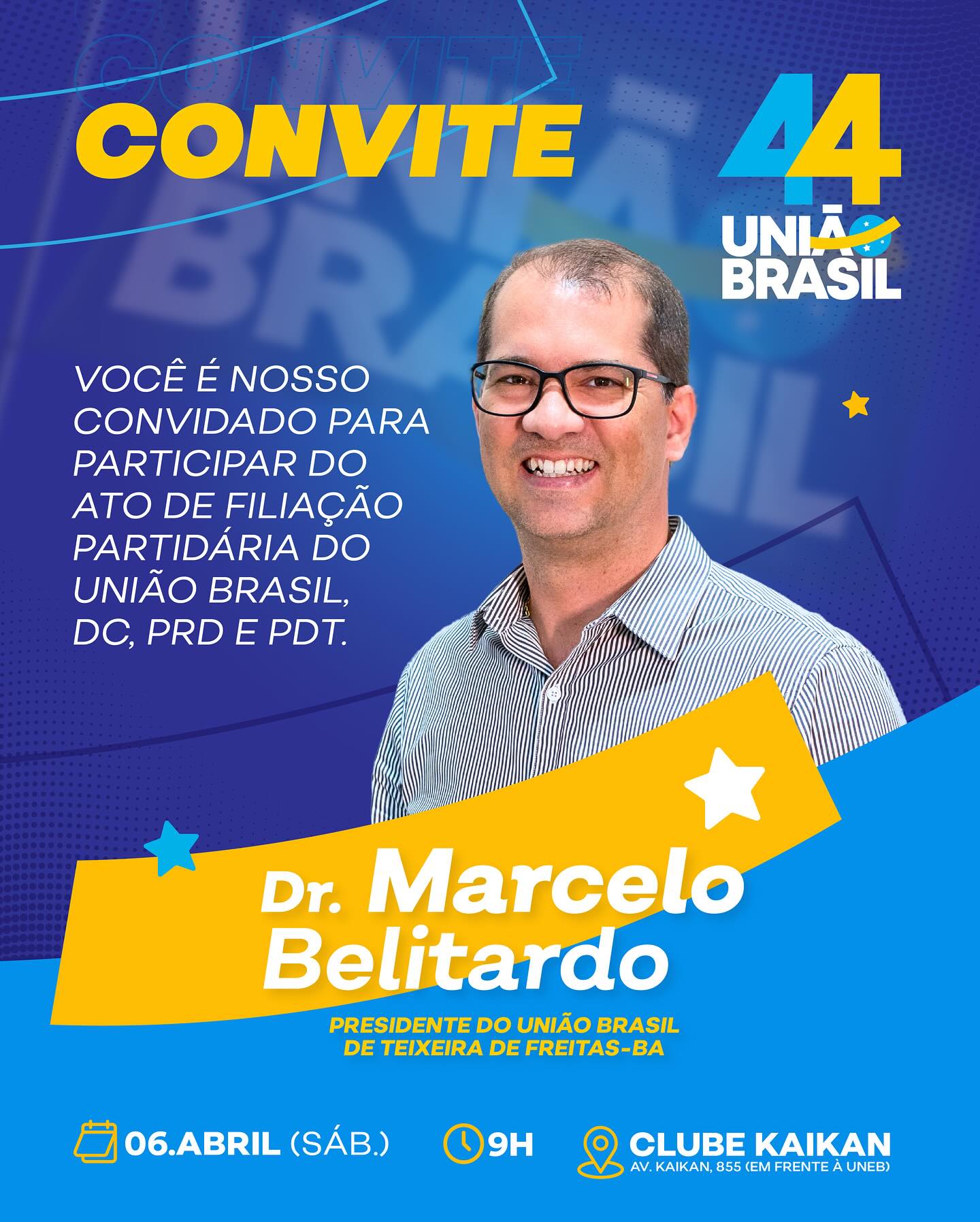 Prefeito Marcelo Belitardo realiza Ato de Filiação aos Partidos que Compõem sua Chapa para as Eleições de 2024