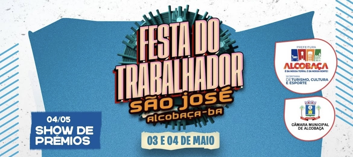 São José de Alcobaça celebra o Dia do Trabalhador com esporte, cultura e grandes shows